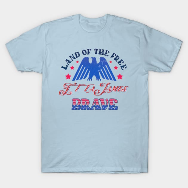 BRAVE ETTA JAMES - LAND OF THE FREE T-Shirt by RangerScots